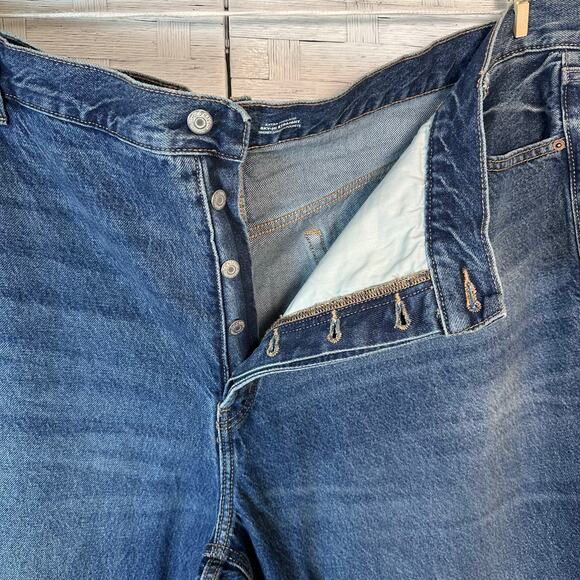 Old Navy women’s jeans sky High extra high raw hem dark wash denim plus size - Picture 3 of 11